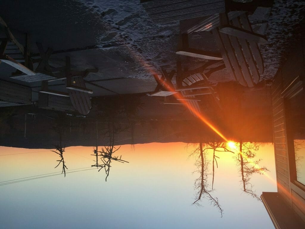 Coucher de soleil à l'hotel Horizon