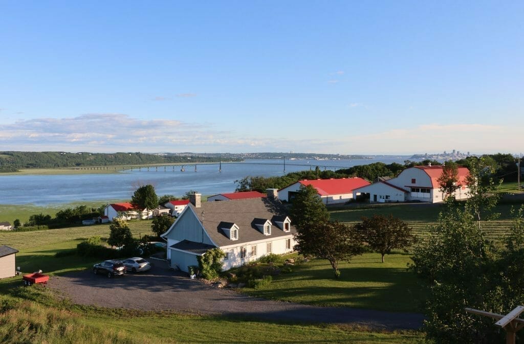 Vue du gîte La Princesse des Champs