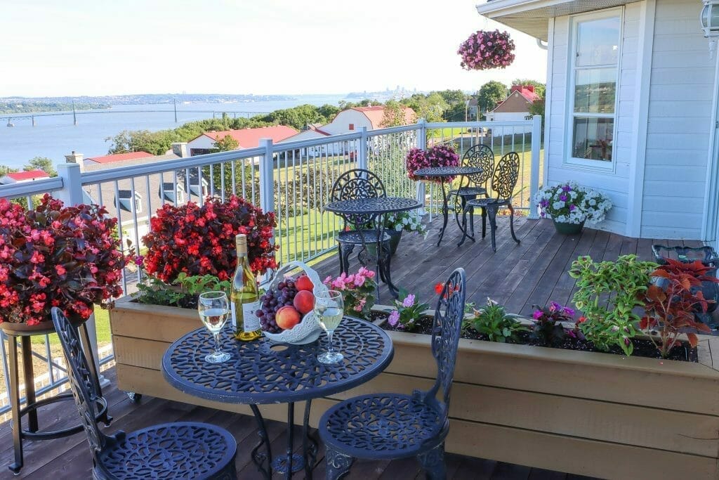 Balcon au gîte La Princesse des Champs