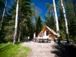 Rustic ready-to-camp at Barlow-Ojibway campground