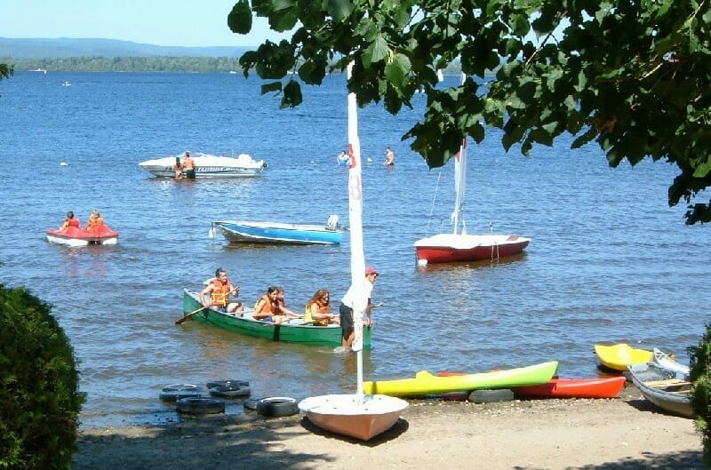 Water activities on Lac Maskinongé