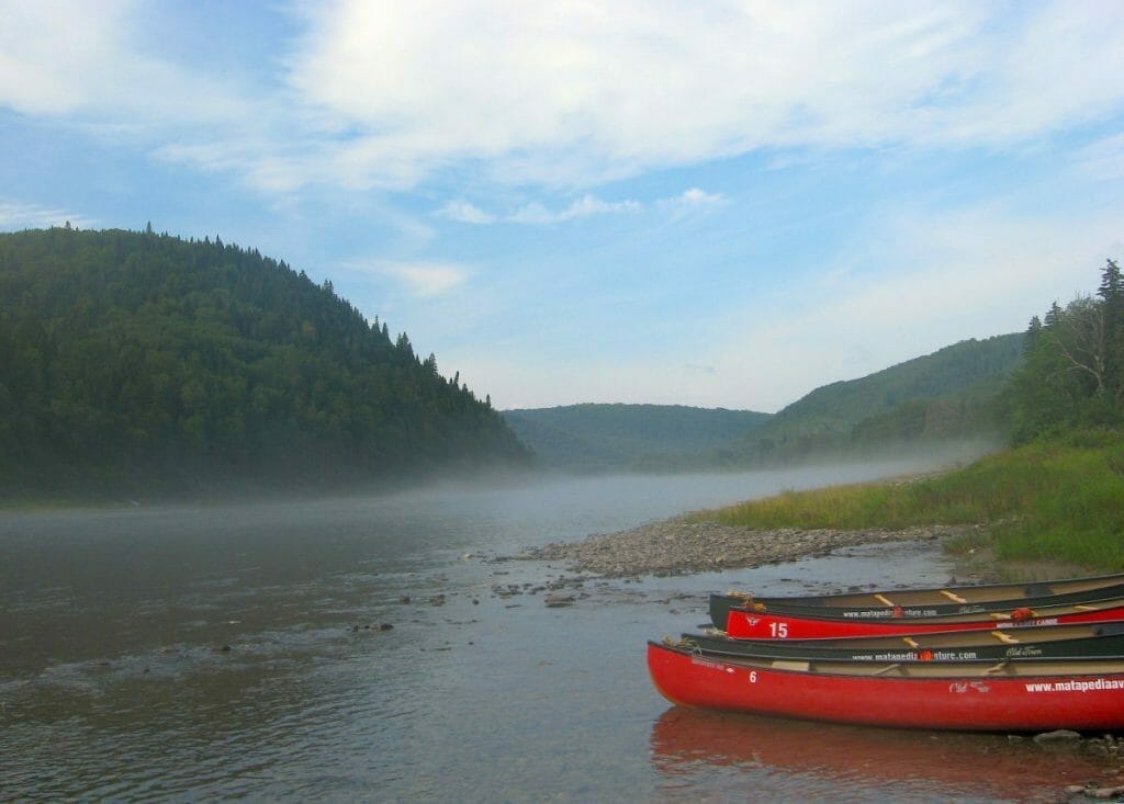 Canoeing in the Matapedia Valley