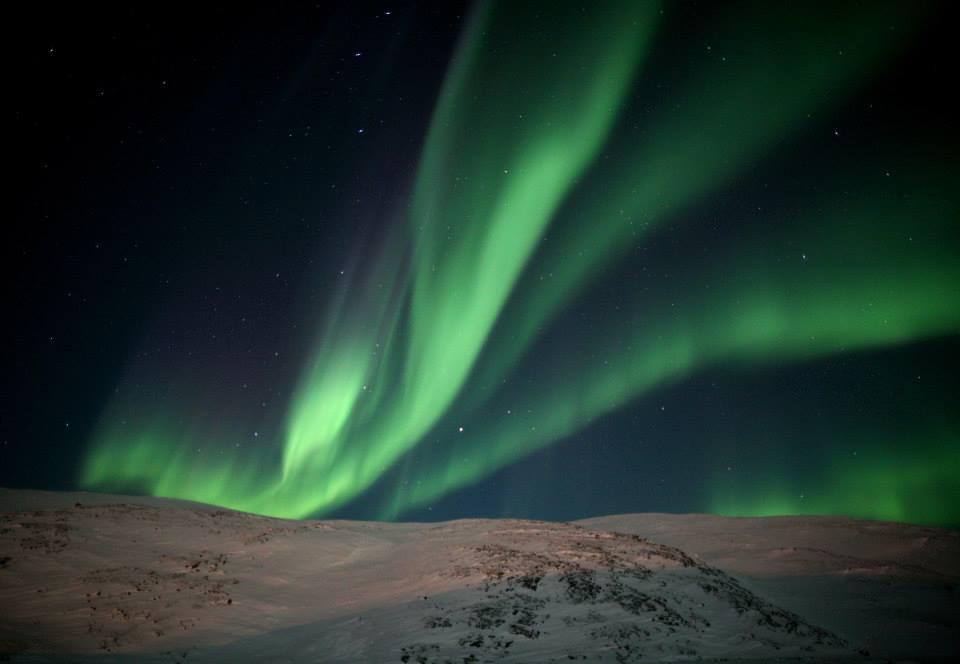 Aurora borealis at Kuujjuaq on Ungava Bay