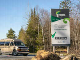 Entrance to the Vimy Ridge sector of the 3 Monts trails