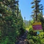 Start of La Traversée de Charlevoix and the Sommets trail