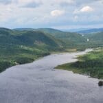 View of Lac à l'Écluse in the Martres ZEC