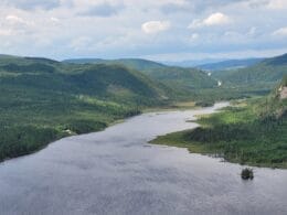 Point de vue sur le Lac à l'Écluse dans la ZEC des Martres