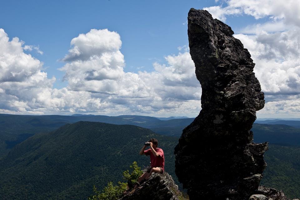 Monolite Nicol-Albert dans la réserve faunique de Matane
