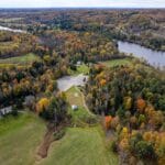 Vue aérienne du parc régional de Champboisé
