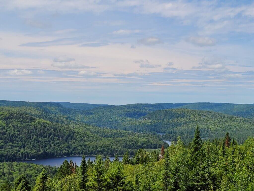 Viewpoint West Le Passage in La Mauricie National Park of Canada