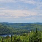 Viewpoint West Le Passage in La Mauricie National Park of Canada