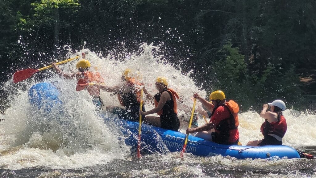 Rafting the Ottawa River rapids