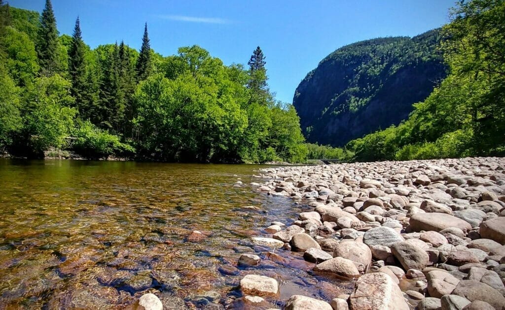 Sainte-Margueritte River in Saguenay Lac-Saint-Jean