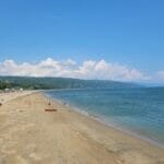 Vue de la plage et du Fleuve à Saint-Irénée