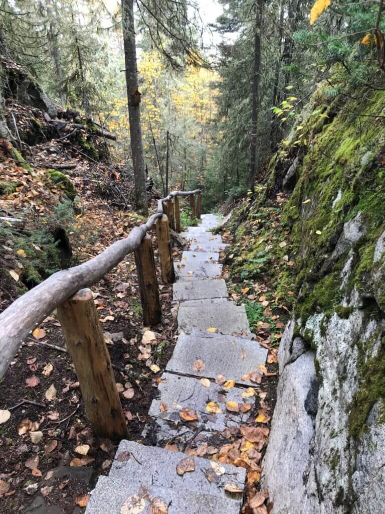 Section Fraser sentier des Embruns