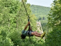 Tyrolienne géante à la Forêt de Maître Corbeau