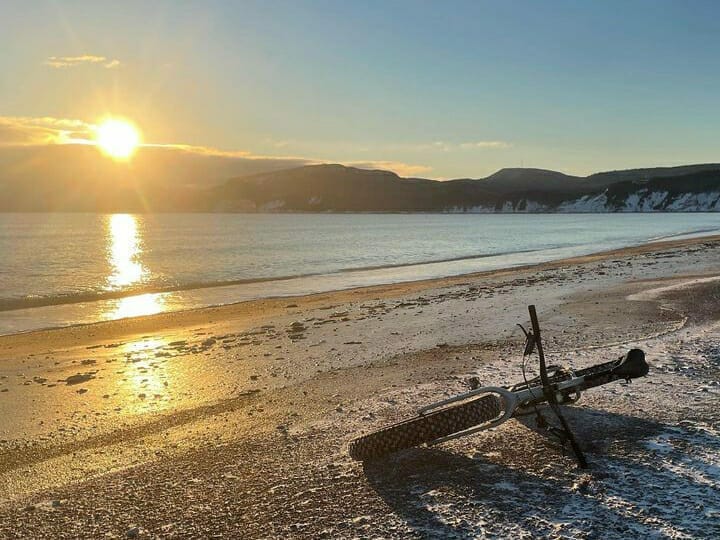 Beach by the sea in Percé, Quebec