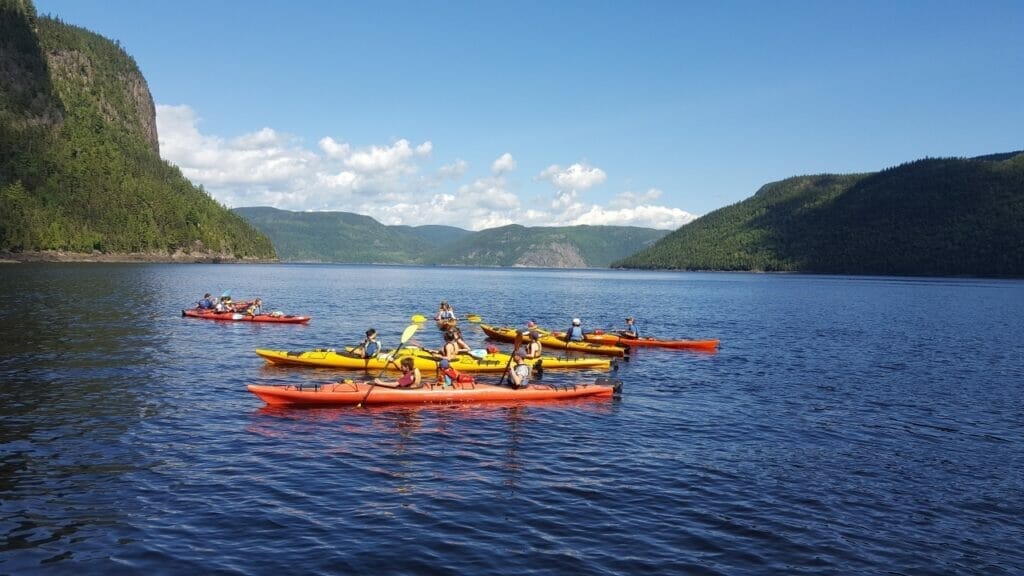 Kayaking on the Saguenay Fjord with Saguenay Aventures
