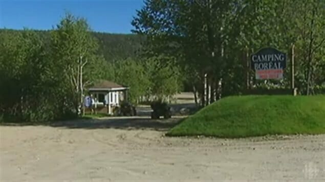 Entrance to Camping Boréal in Baie-Comeau