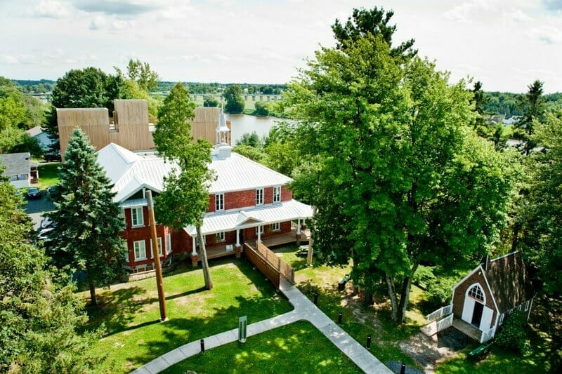 Aerial view of the museum