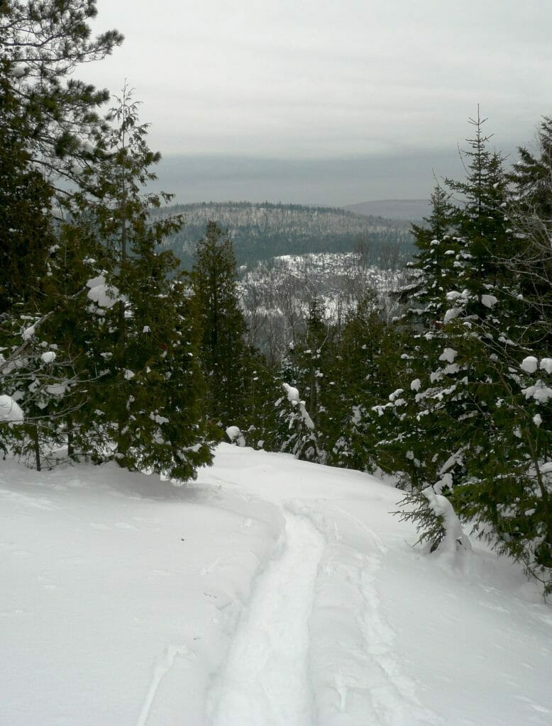 Sentier des Contreforts en hiver