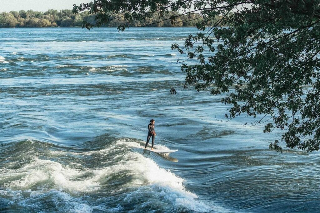 Surfing the Lachine Rapids in Montreal