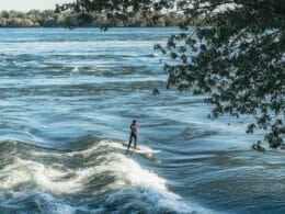 Surfing the Lachine Rapids in Montreal