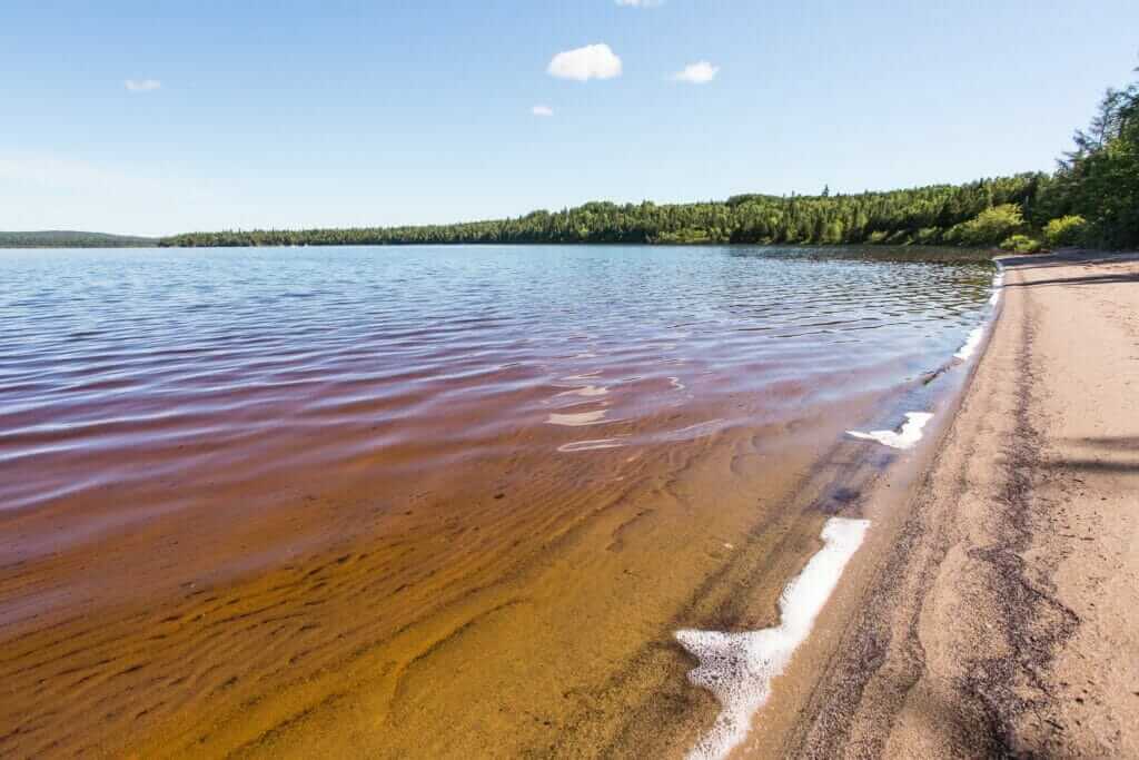 Plage du lac Joannès à Rouyn-Noranda