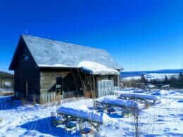 Point de vue au sommet du mont Arthabaska en hiver