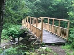 Pont de l'Orignal dans les sentiers de la vallée Ruiter