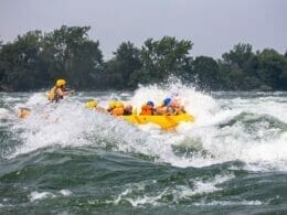 Rafting the Lachine rapids in Montreal