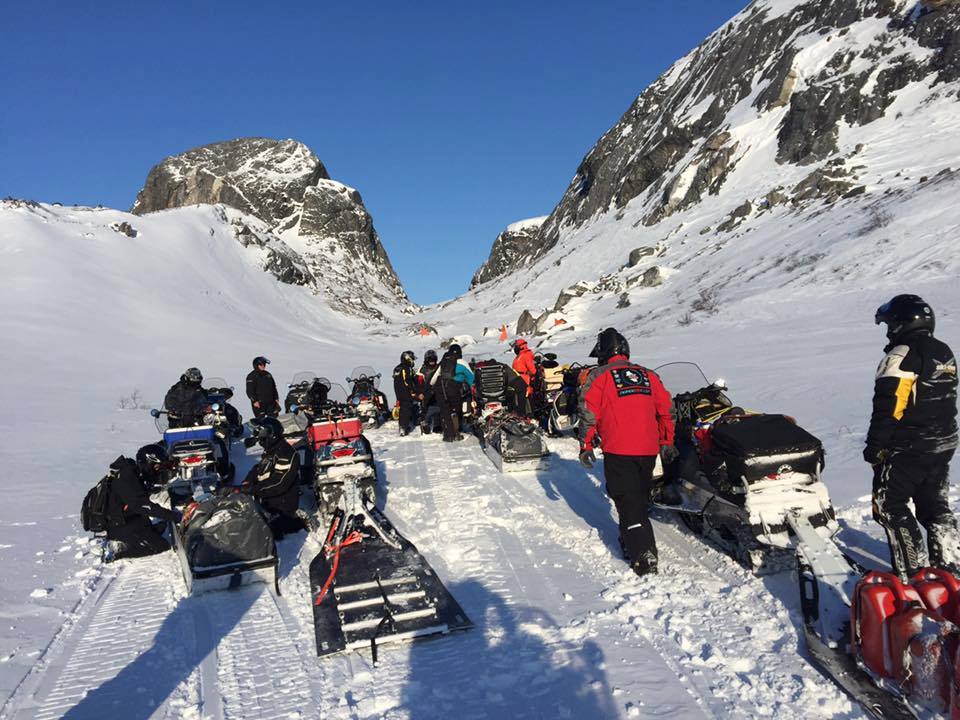 Snowmobile raid in northern Quebec with Nord Expé