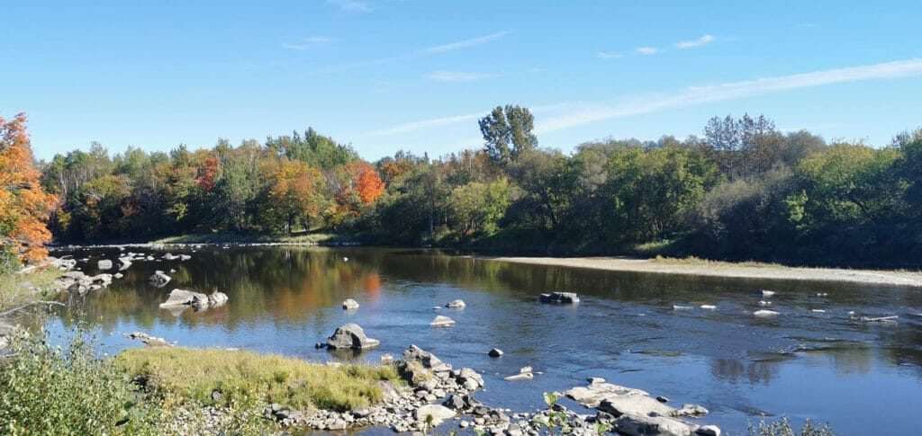 View of the Etchemin River in Lévis