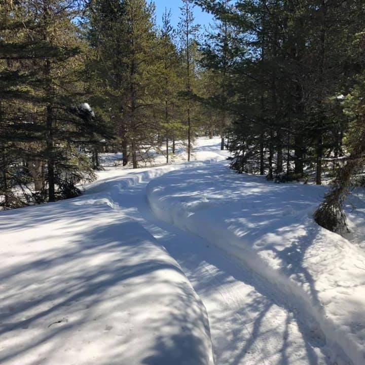 Fatbike trail in the village of Saint-Côme