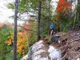 Sentiers en automne au centre les 4 Sommets