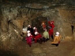 Caving in the Saint-Léonard cavern