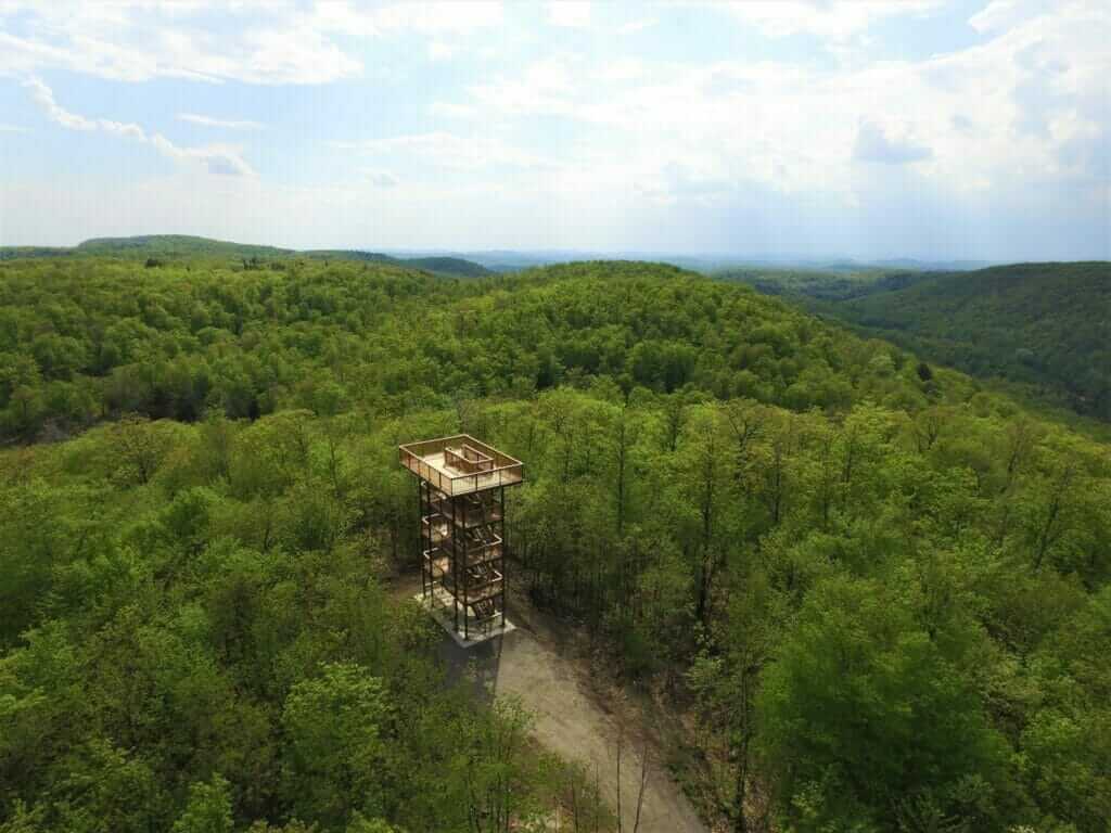 Tour d'observation au sommet du mont Grand-Pic dans le parc des Montagnes noires de Ripon