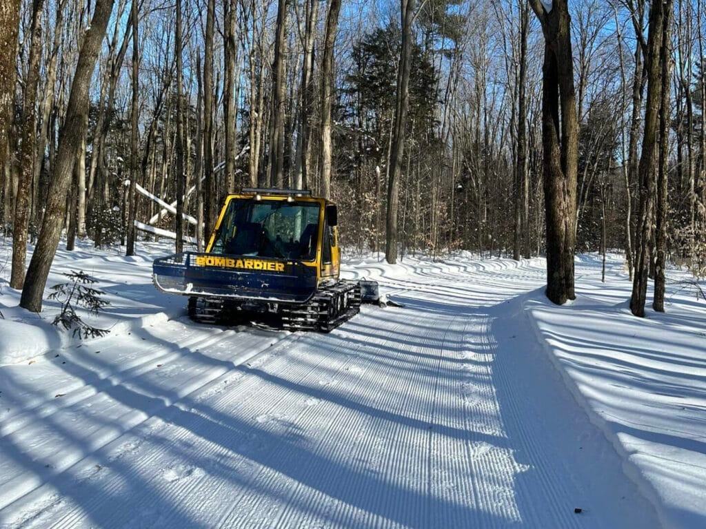 Cross-country trail grooming at Ti-Jean's