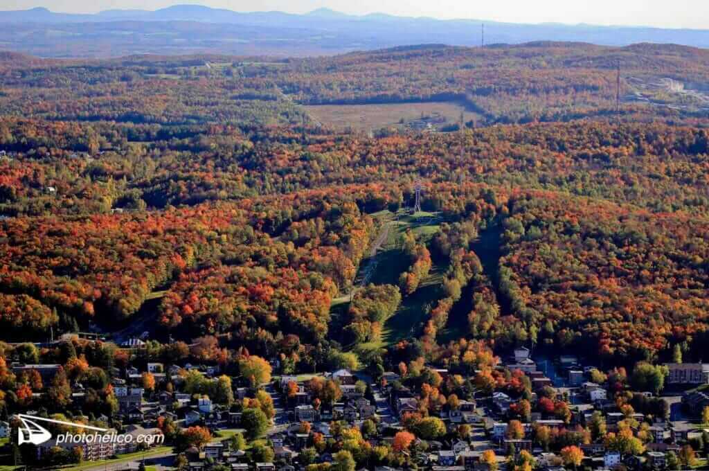 Vue aérienne du parc du Mont-Bellevue