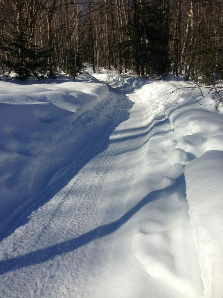 Fatbike trail maintained by E47 ÉcoSentiers