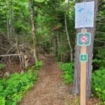 Lac Reid trailhead in La Mauricie National Park