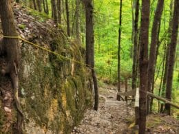 Passage parois rocheuse