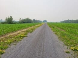 La Montérégiade bike path in Sainte-Brigide-d'Iberville