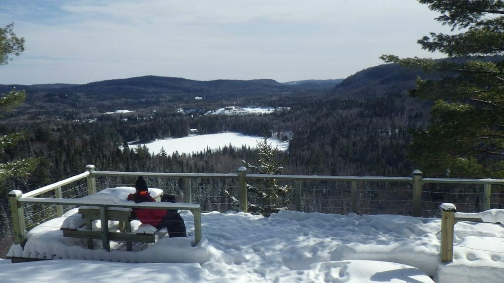 Saint-Mathieu-du-Parc recreational forest park trail lookout