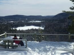 Belvédère sentier parc récréoforestier de Saint-Mathieu-du-Parc
