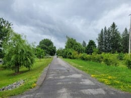 Route des Champs cycle path in Rougemont