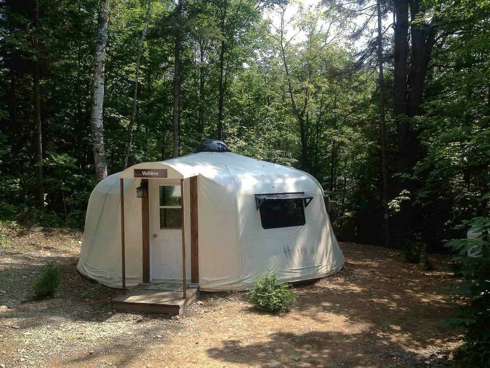 Yourte Volière at Chalets Lanaudière
