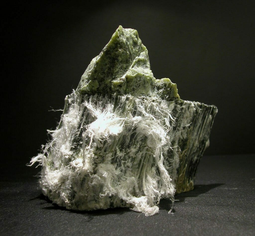 Amiante chrysotile au musée minéralogique et minier de Thetford Mines