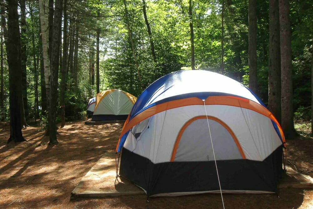 Terrain de camping au Chalet Lanaudière