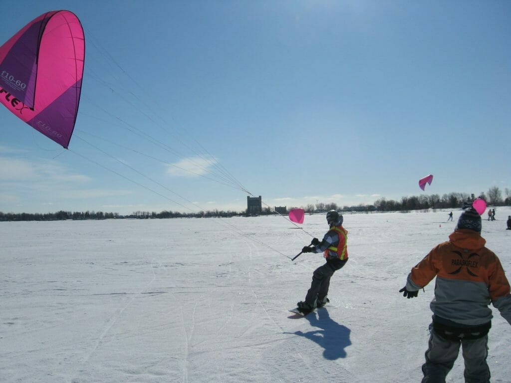 Kite en snowboard